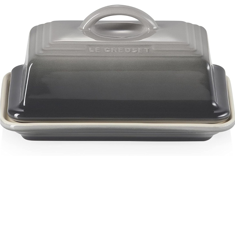 Le Creuset Stoneware Butter Dish UK, Flint - Picture 3 of 13